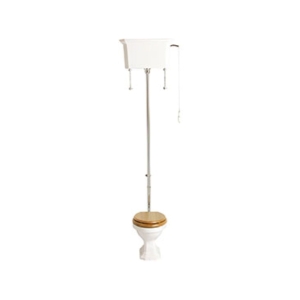Heritage High Level Cistern Pack Chrome with Cistern Chain & Pull CC01