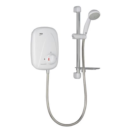 Mira Vigour Thermostatic Power Shower White and Chrome 1.1532.353.