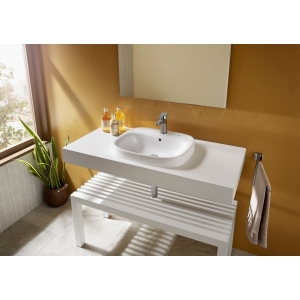 Roca Debba Wall-Hung 1 Taphole Washbasin 500 X 420mm White A32599600U