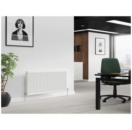 Halcyon, By Stelrad Compact Radiator 600 x 1600mm Type 11 (K1) Single Planel, Single Convector Radiator White 80260013847 (BTU Output) 5285