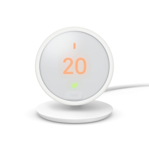 Google Nest Thermostat E White Smart Thermostat Its Easy To Save Energy Hf001235-Gb