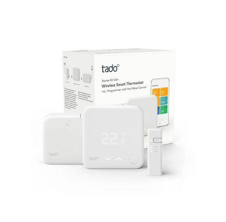 Tado Starter Kit Wireless Smart Thermostat V3+ Incl. Programmer With Hot Water Control