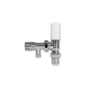 MYSON MATCHMATE 10mm LOCKSHIELD ANGLE CHROME DRAIN OFF C/W PUSHFIT 90 DEGREE ELBOW