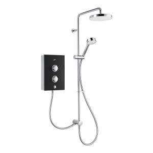 Mira Decor Dual Outlet Electric Shower 10.8kW Black Onyx 1.1894.006