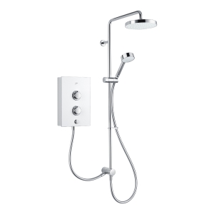 Mira Decor Dual Outlet Electric Shower 10.8kW White 1.1894.009