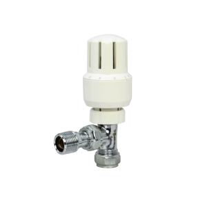 Pegler Mistral TRV, Angled 15mm White, with 15x15mm Self Sealing Tail 42297
