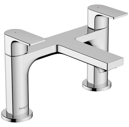 Hansgrohe Rebris E 2-Hole Rim Mounted Bath Mixer Chrome 72480000