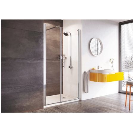 iflo Linhope Pivot Door With Inline Panel For Alcove Fitting 1500 Polished Chrome