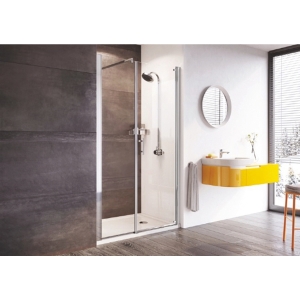iflo Linhope Pivot Door With Inline Panel For Alcove Fitting 1500 Polished Chrome