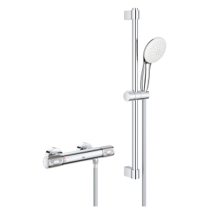 Grohe Grohtherm 1000 Performance Thermostatic Mixer Bar Shower Chrome 34834001