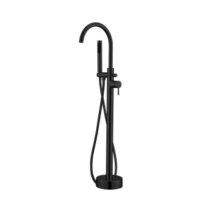 iflo Albany Floor Mounted Bath Filler & Hand Shower - Matt Black