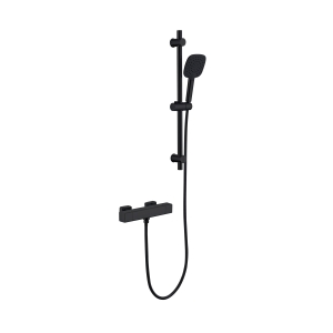 iflo Ottawa Soft Square OneWay Thermostatic Shower - Black