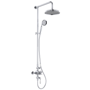 iflo Bramley TwoWay Thermostatic Period Style Shower - Chrome 