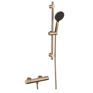 iflo Albany Single Outlet Thermostatic Shower - Brushed Brass