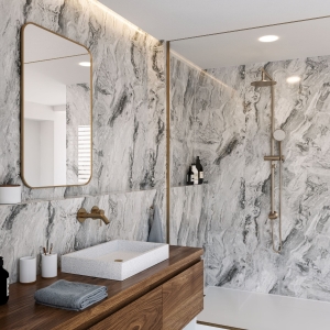 iflo Lunara Marble Easy Lock Wall Panel 2400mm x 1200mm 188152