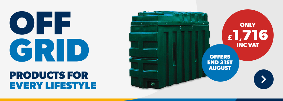 Off-Grid Offers now on. Offers End 31st August